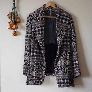 Free People Print Cardigan